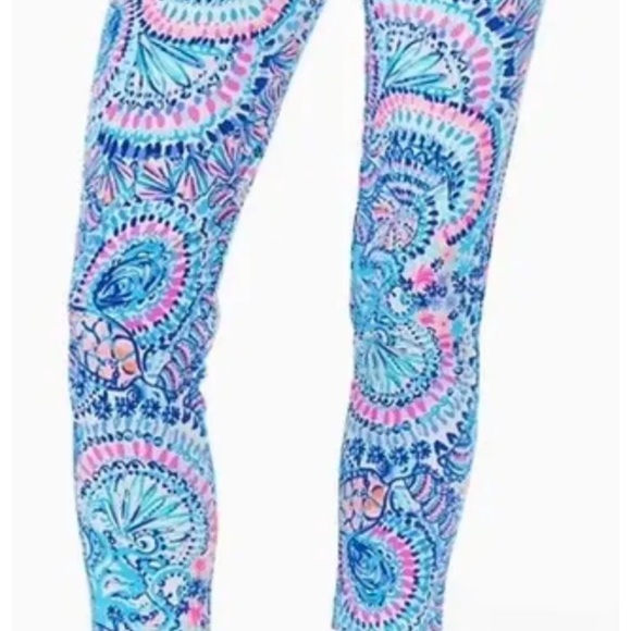 Lilly Pulitzer Corso Luxletic pants SZ 10 commotion in the ocean - Picture 3 of 7